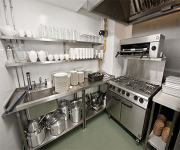 Kitchen equipment used for school cafeterias